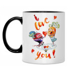 Кружка двухцветная