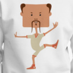 Смешной нарисованный каратист