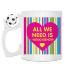 Кружка с футбольным мячиком