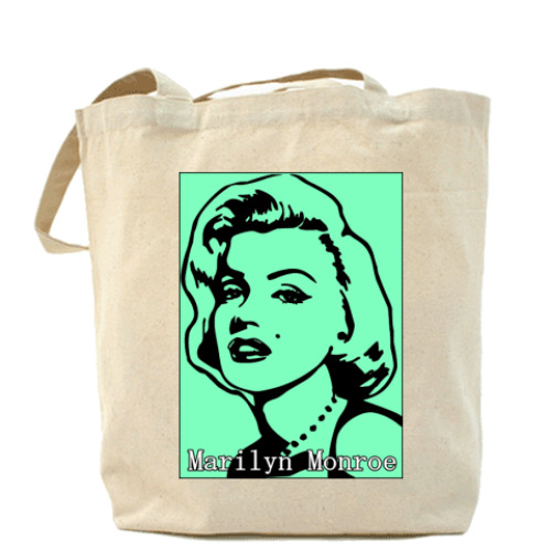 Сумка шоппер с принтом Мэрилин М.