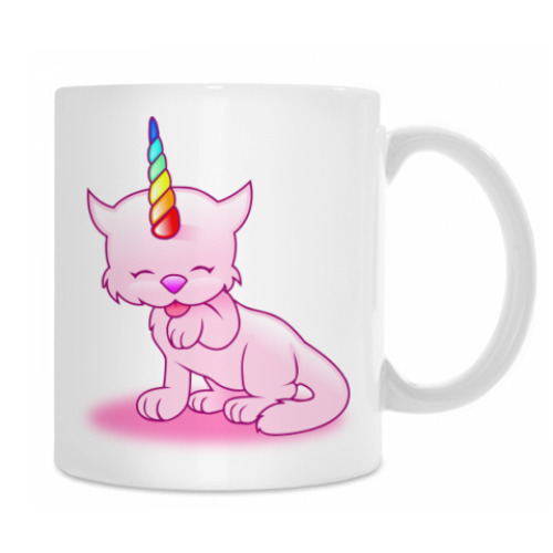 Кружка Котенок Единорог
