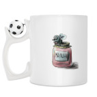 Кружка с футбольным мячиком