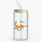 Банка с бамбуковой крышкой