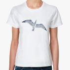 Море винтаж чайка