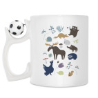 Кружка с футбольным мячиком
