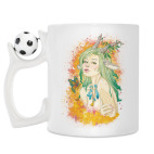 Кружка с футбольным мячиком