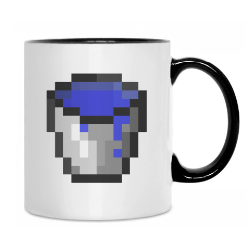 Кружка с принтом Ведро лавы и воды