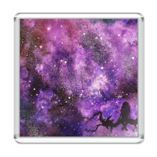 Магнит с принтом космос