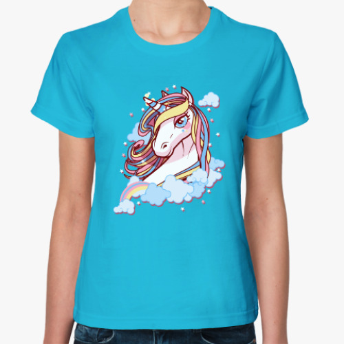 Женская футболка с принтом Unicorn