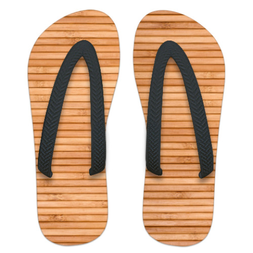 Шлепанцы (сланцы) с принтом Дерево_1