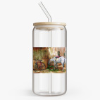 Банка с бамбуковой крышкой