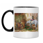 Кружка двухцветная