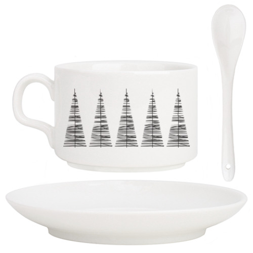 Кофейный набор Ёлки