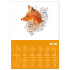 Акварельная лиса