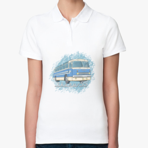 Женская рубашка поло (печать) с принтом IKARUS 55