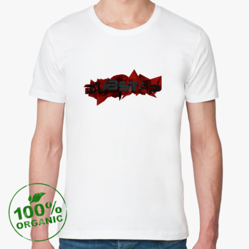 Футболка из органик-хлопка с принтом Дабстеп(dubstep)