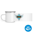 Кружка металлическая белая (круговая запечатка)