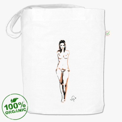 Сумка шоппер с принтом Сексуальная девушка