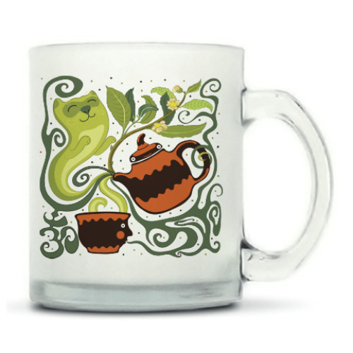 Кружка матовая с принтом Коточай