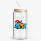 Банка с бамбуковой крышкой