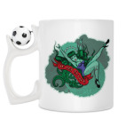 Кружка с футбольным мячиком