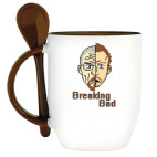 Кружка с ложкой Walter White &amp; Jesse Pinkman
