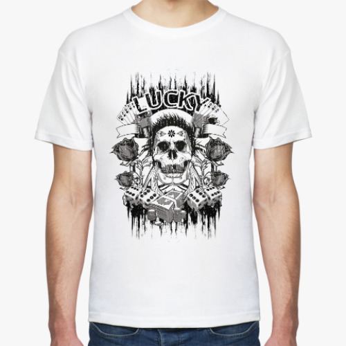 Футболка с принтом Lucky