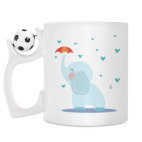 Кружка с футбольным мячиком