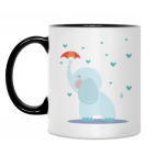 Кружка двухцветная