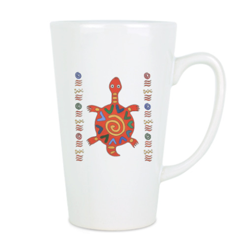 Чашка Латте черепашка из Африки