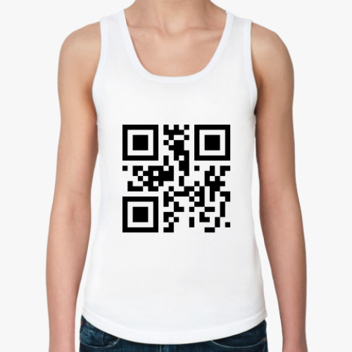 Женская майка QR [Привет!]