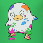 птичка в краске