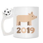 Кружка с футбольным мячиком