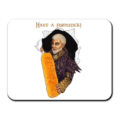 Коврик для мыши с принтом Рыбные палочки Шеогората (Skyrim)