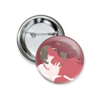 Значок 37 мм Ню / Люси Эльфийская песнь Elfen Lied