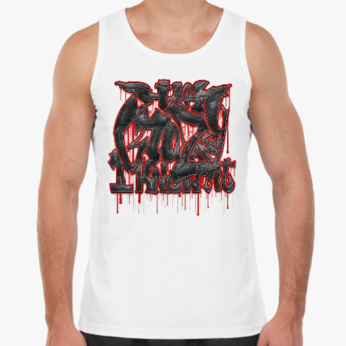 Майка с принтом I'm Crazy and I know it