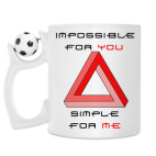 Кружка с футбольным мячиком