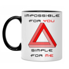 Кружка двухцветная