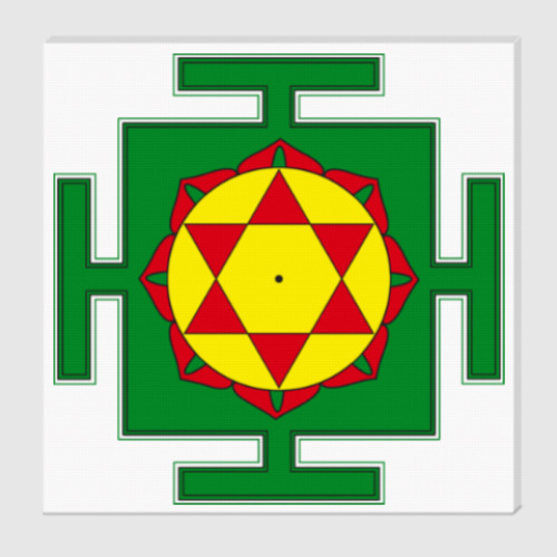 Холст с принтом Кришна-гопал-янтра для медитаций