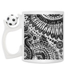 Кружка с футбольным мячиком