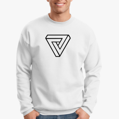 Свитшот с принтом Невозможный треугольник