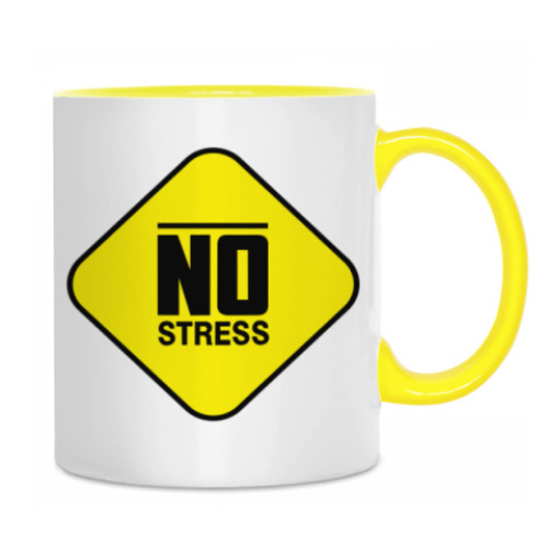 Кружка с принтом NO STRESS