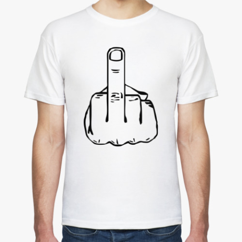 Футболка с принтом Fuck you