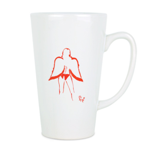 Чашка Латте с принтом Сексуальная девушка