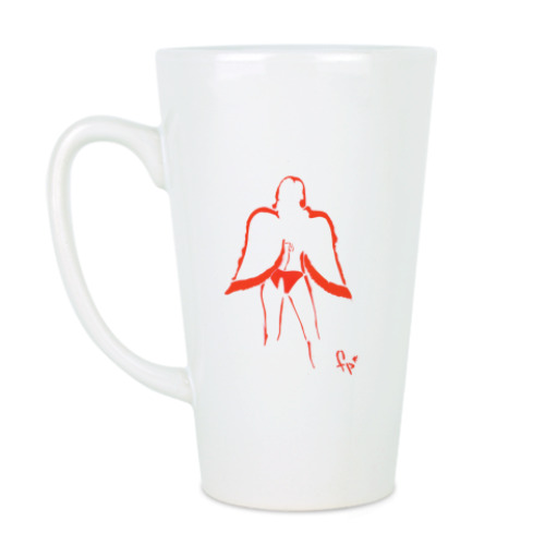 Чашка Латте с принтом Сексуальная девушка