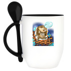 Кружка с ложкой