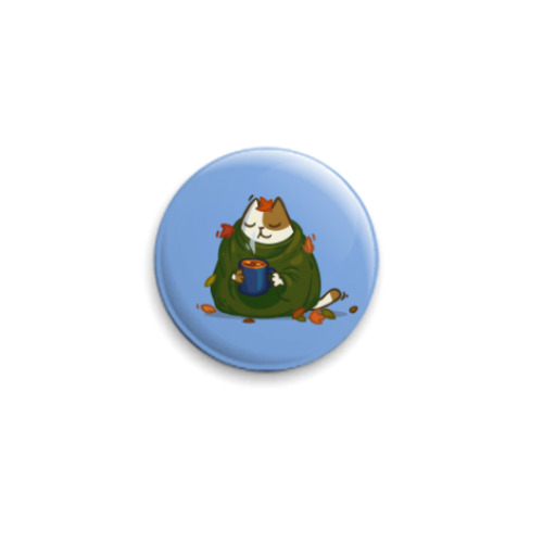 Значок 25мм с принтом Пятничный Котик №23