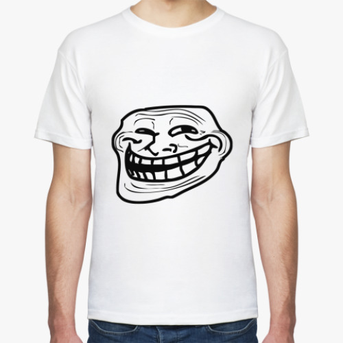 Футболка с принтом  троль