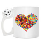 Кружка с футбольным мячиком