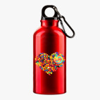 Металлическая бутылка 400 мл UV-DTF